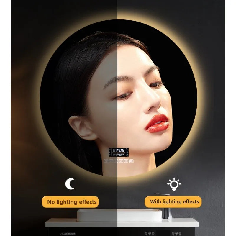 Smart Anti-Fog Round Vanity Mirror