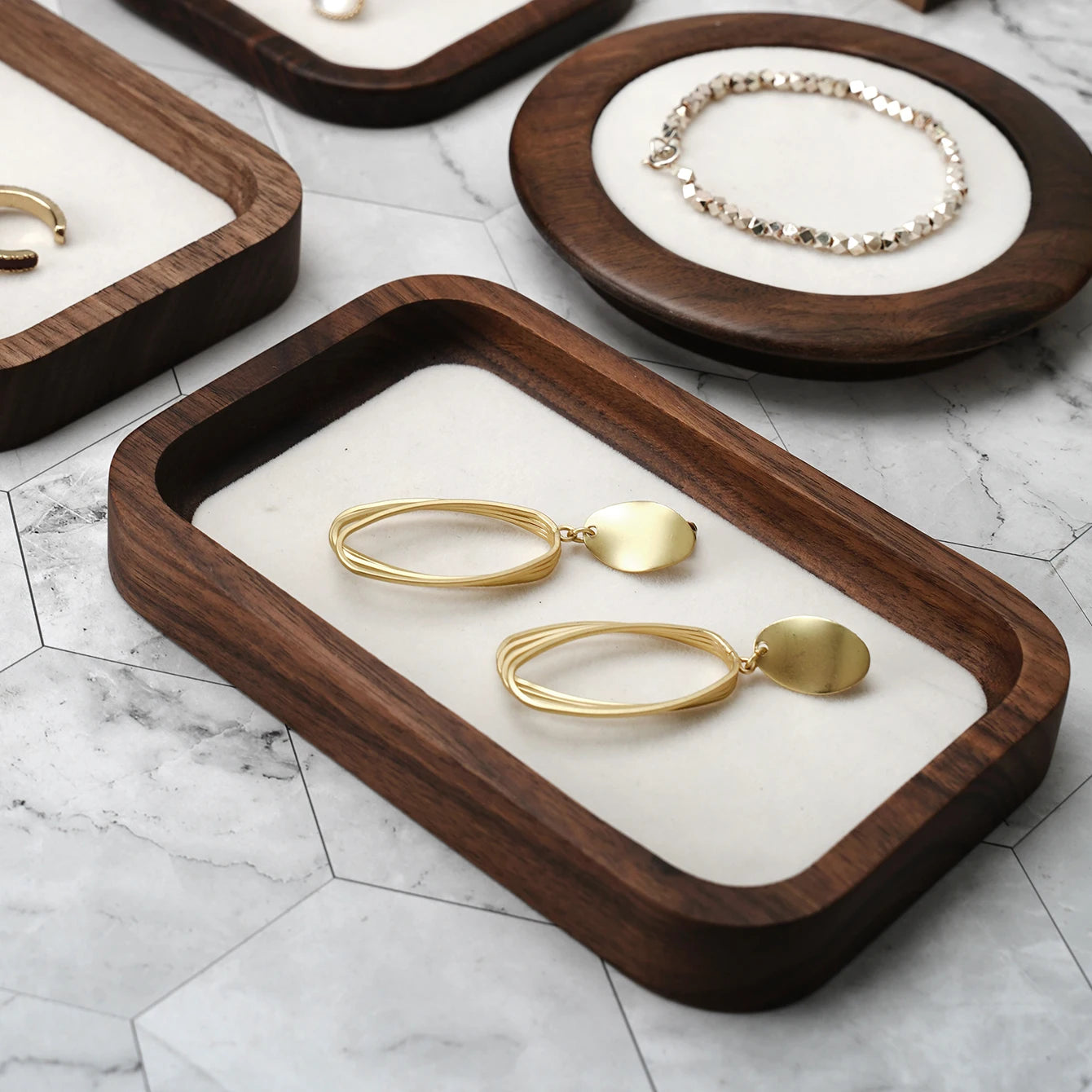 Solid Wood Jewelry Display Tray