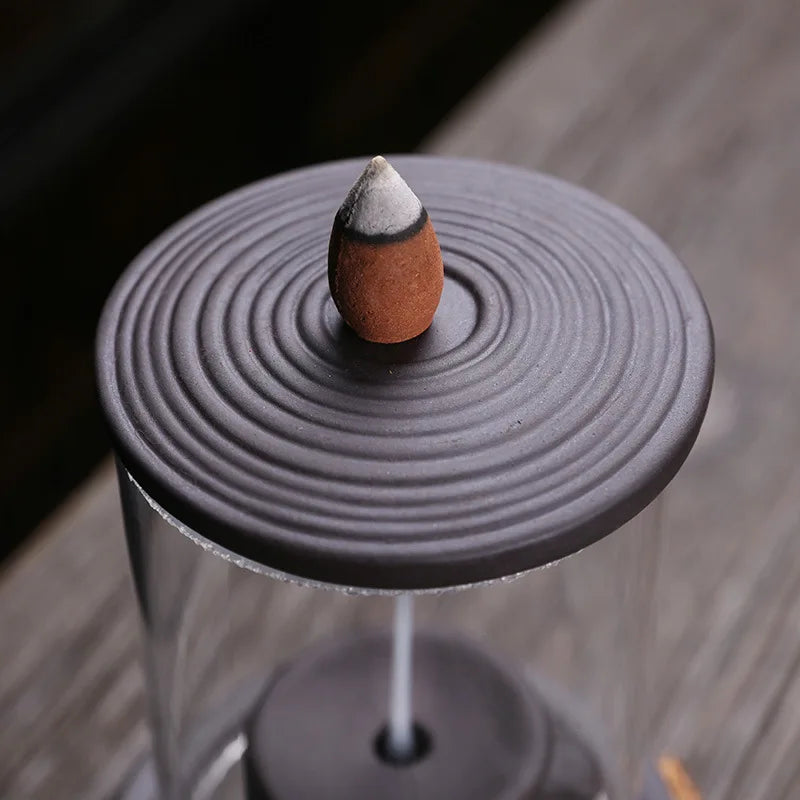 Retro Grinding Stone Backflow Incense Burner