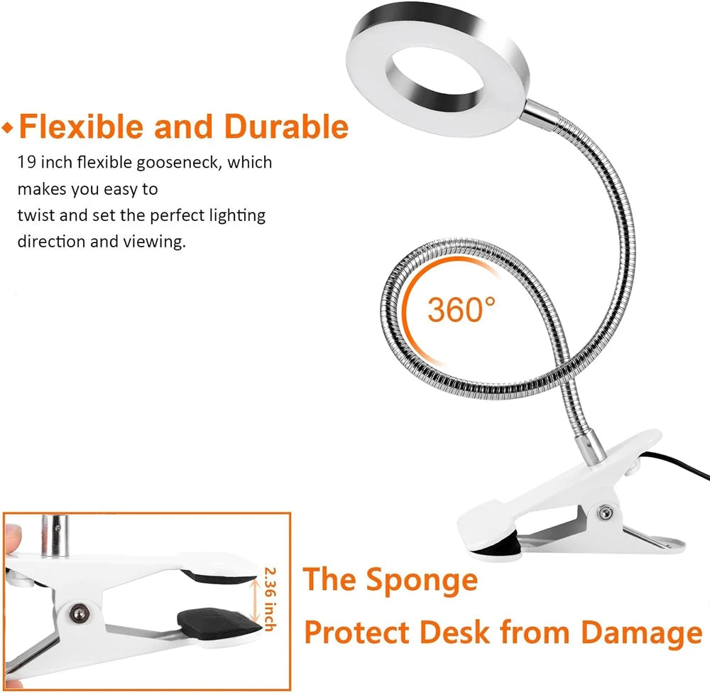 48 LED Clip Desk Lamp