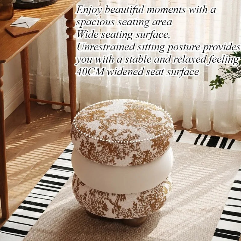 Light Luxury Round Dressing Stool