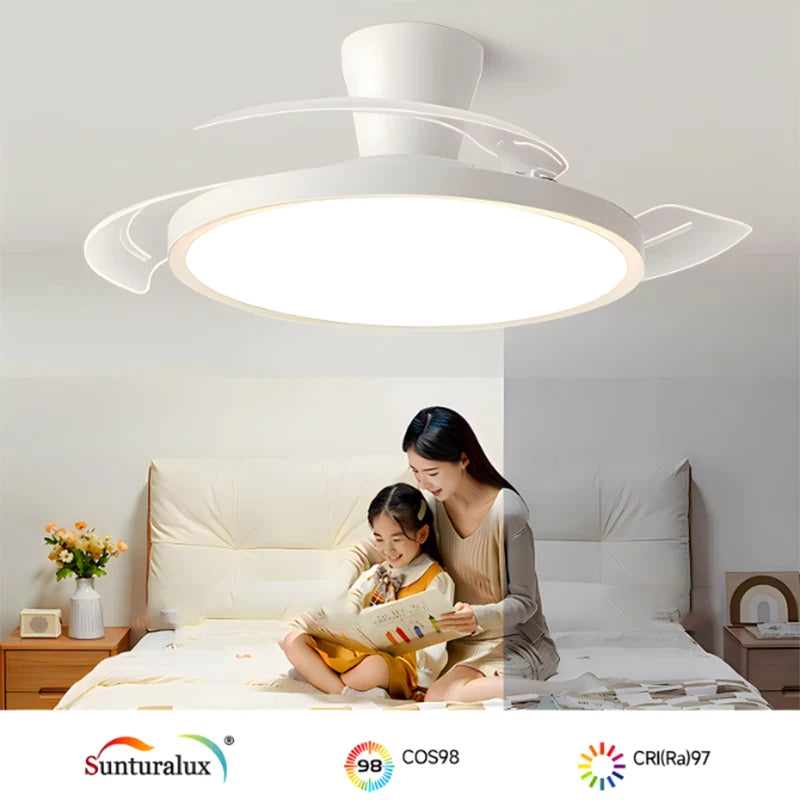 Invisible Blade LED Ceiling Fan