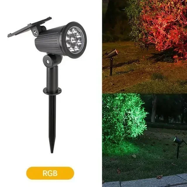 Adjustable Solar Spotlight for Garden Path