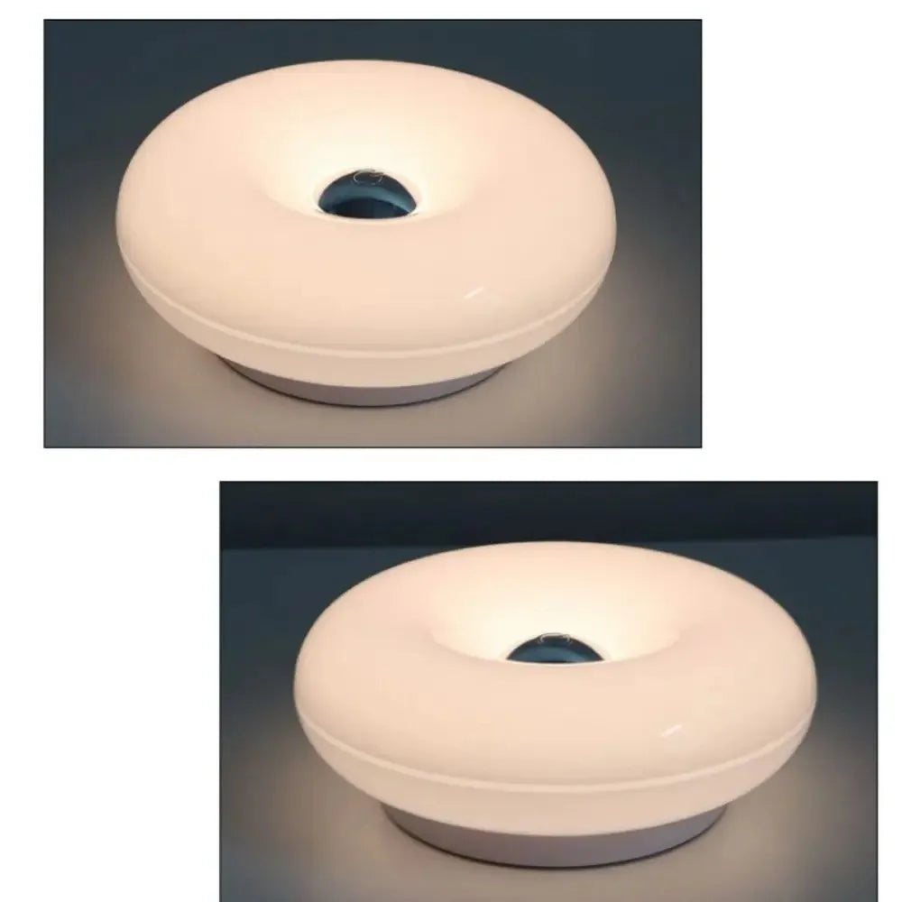 Tricolor Lighting Plastic Donut Wall Lamp Modern Energy Saving Touch