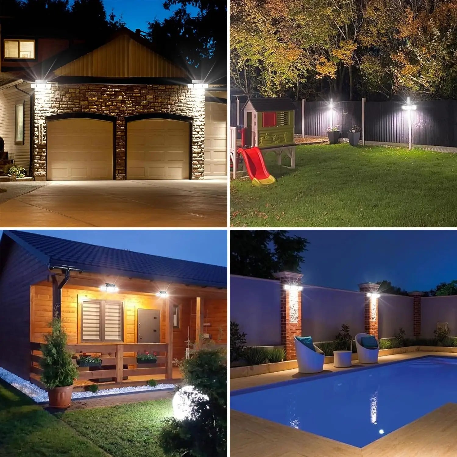 Solar Motion Sensor 3-Head Light