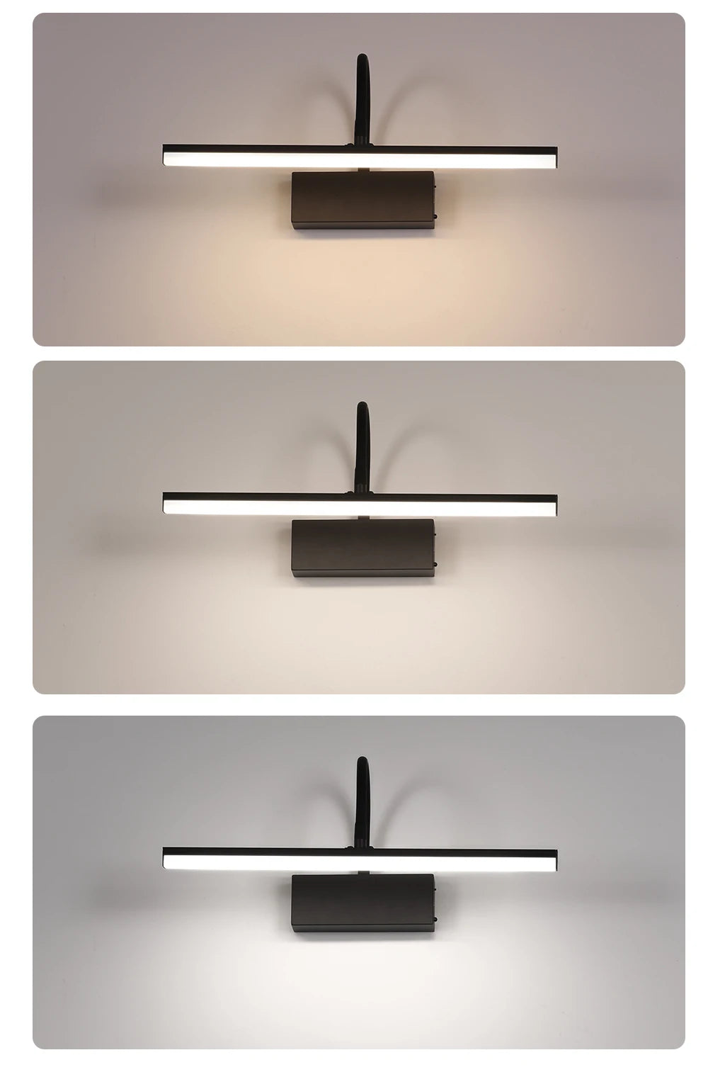 Rechargeable LED Wall Lamp Flexible Adjustable Wall Light Fixtures 40cm