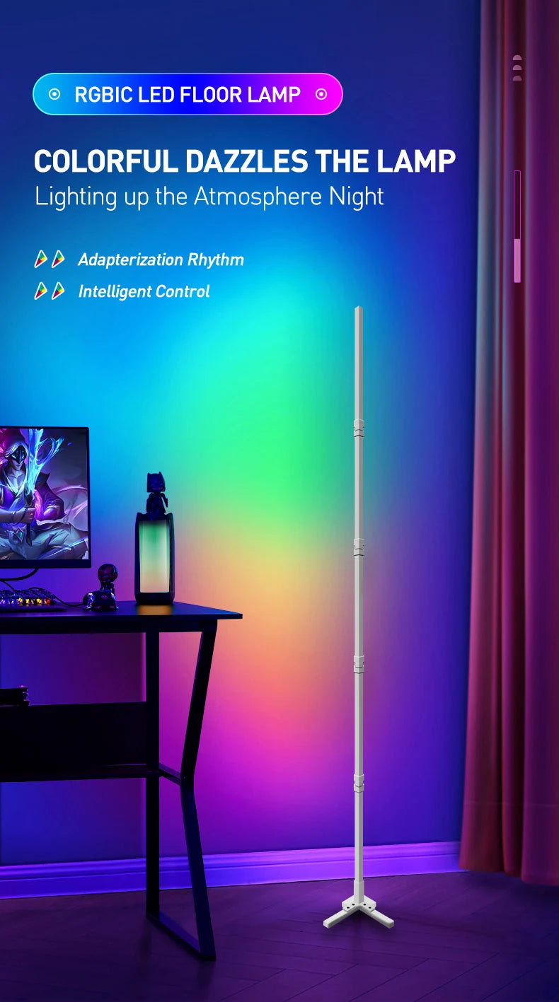 RGBIC Smart Corner Floor Lamp