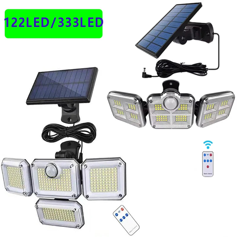 4 Head Solar Motion Sensor Light