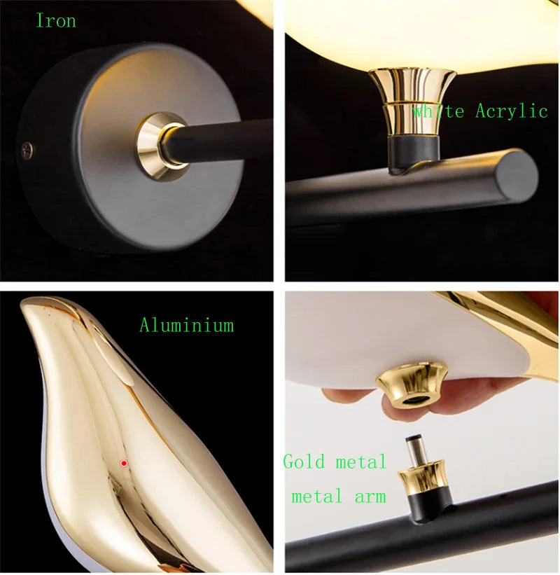 Golden Bird LED Wall Sconce