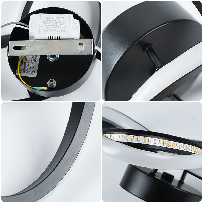 Modern Three Color LED Ceiling Lamp