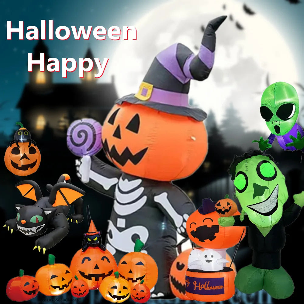 Inflatable Halloween Yard Prop with LED