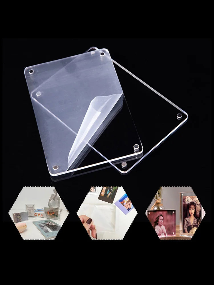 Clear Acrylic Magnetic Photo Block