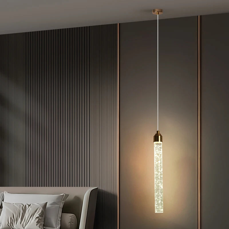 Luxury Gold Crystal Pendant Light