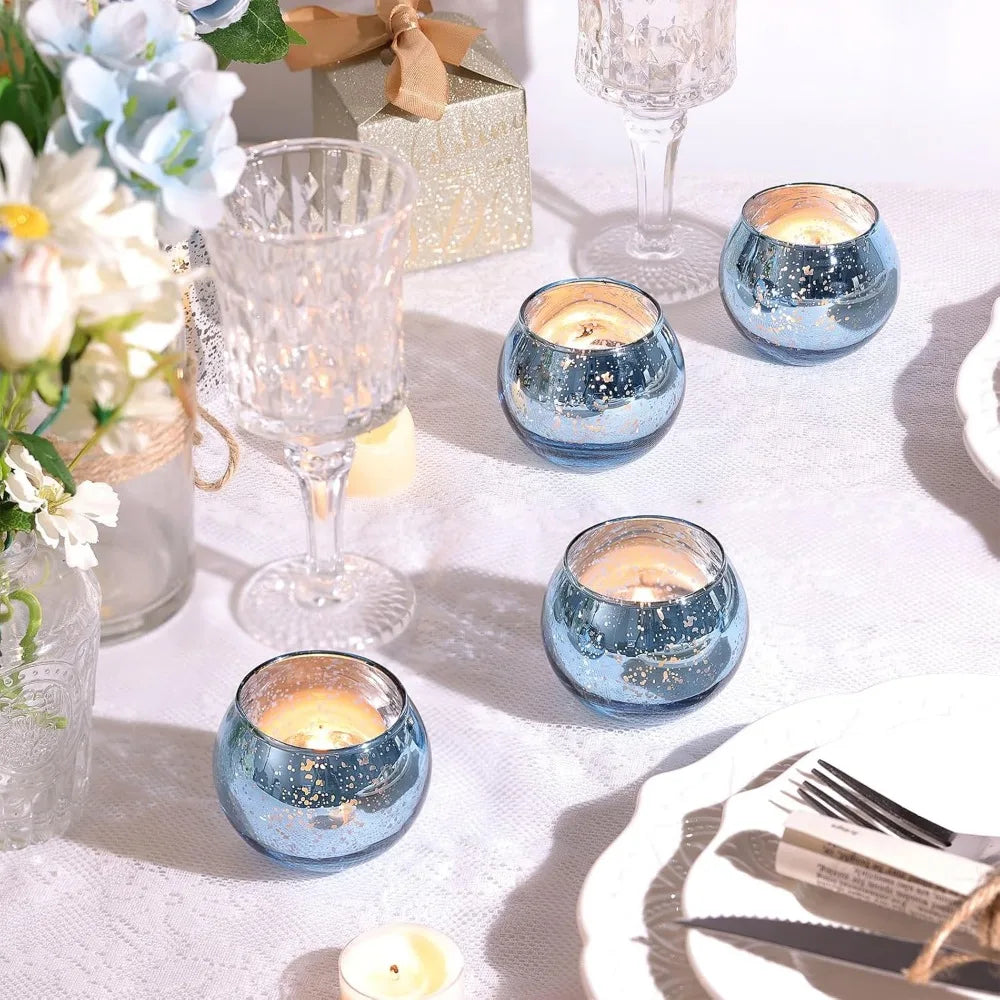 Mercury Glass Votive Candle Holders