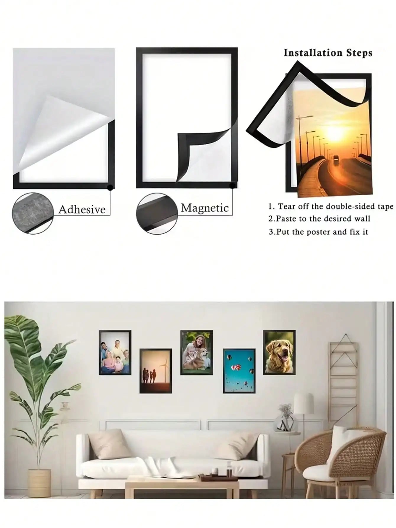 Self Adhesive Magnetic Photo Frames