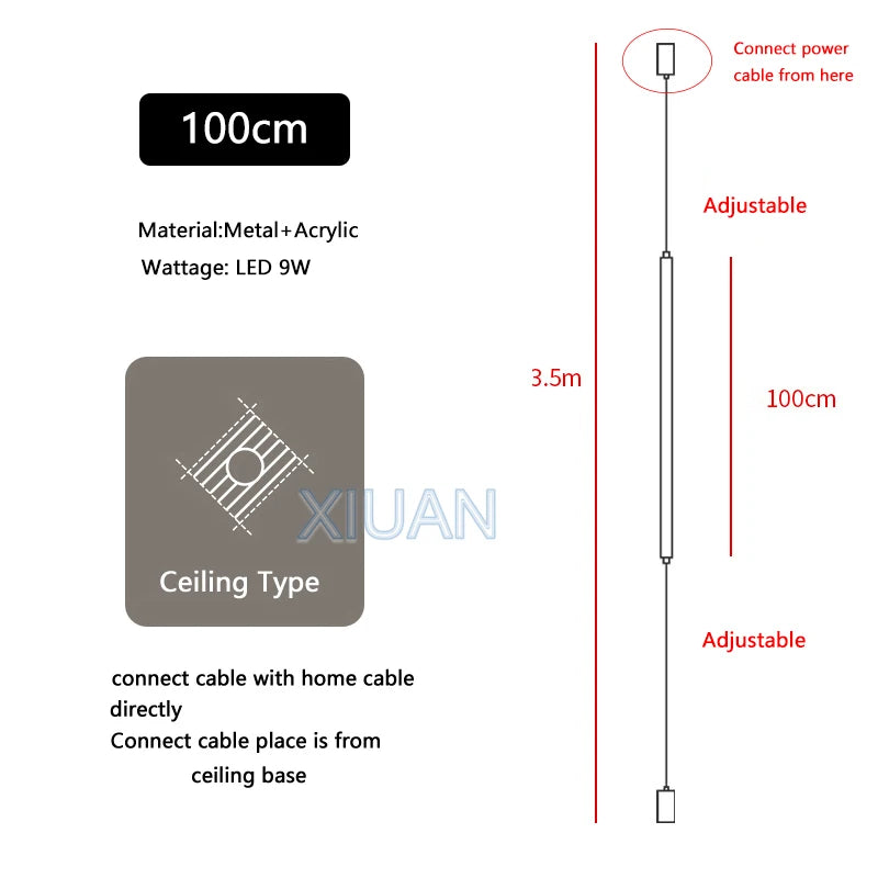 Italian Line Acrylic Floor Lamp