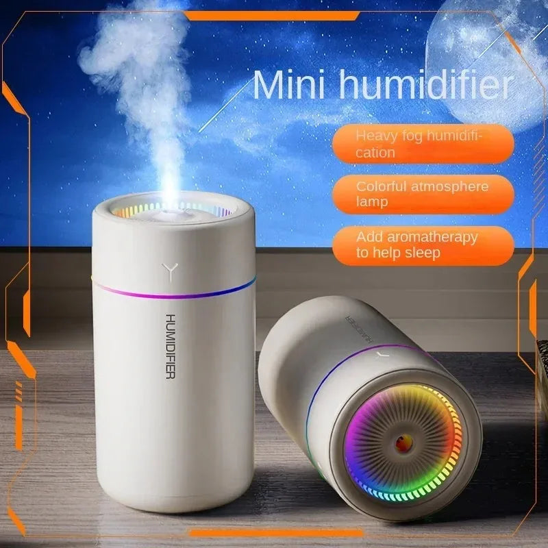 280ML Air Humidifier Large Fog Volume Colorful Atmosphere Light Silent