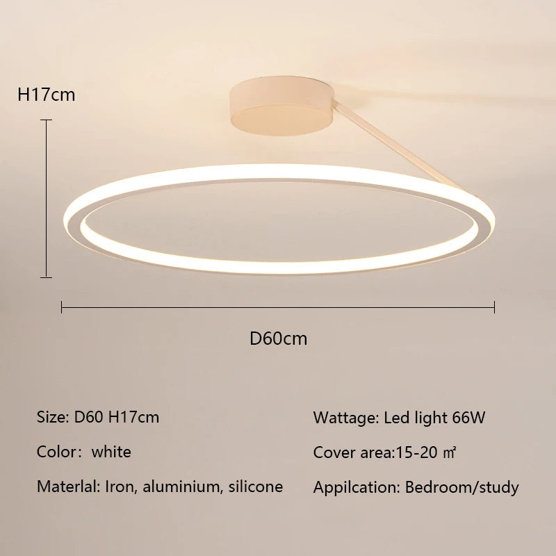 Simple Round Ring Ceiling Chandelier