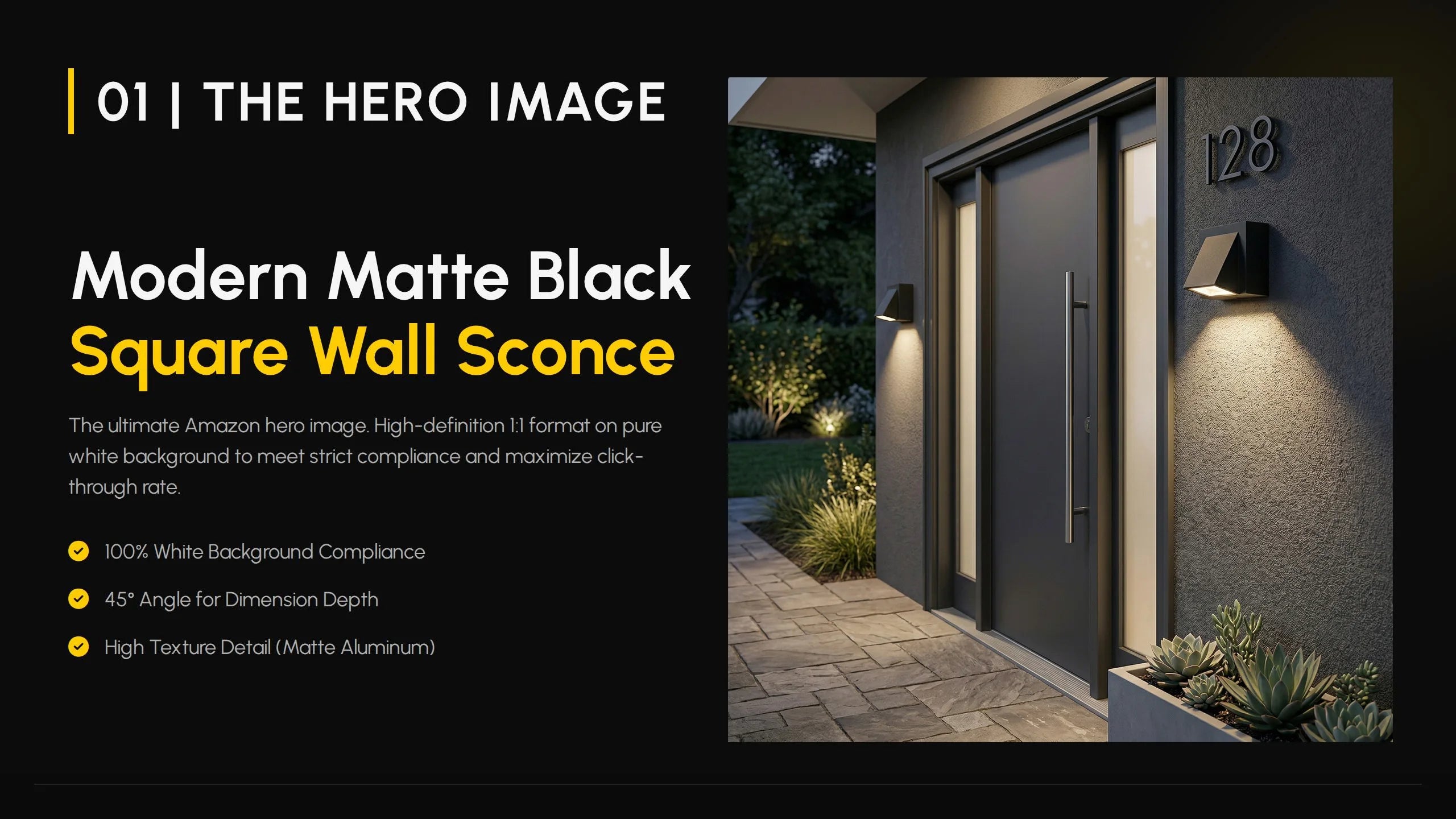 Modern Waterproof Outdoor Wall Sconce