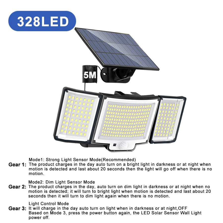 238 LED Solar Motion Sensor Light