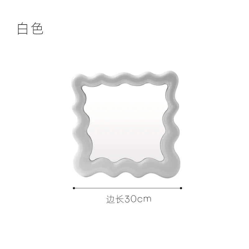 Square Corrugated Vanity Mirror