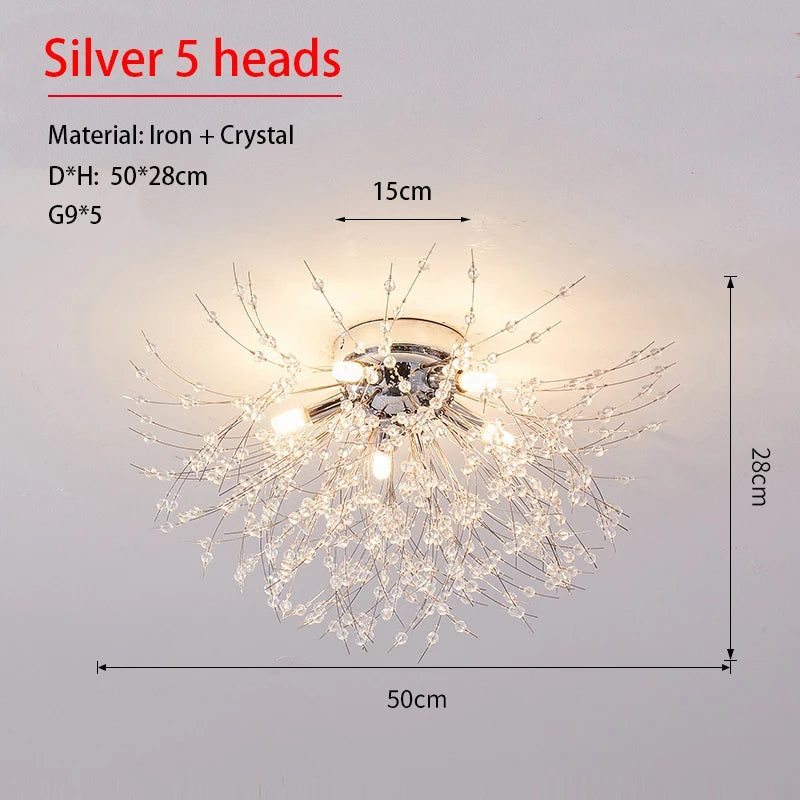 Dandelion Crystal Sputnik Chandelier