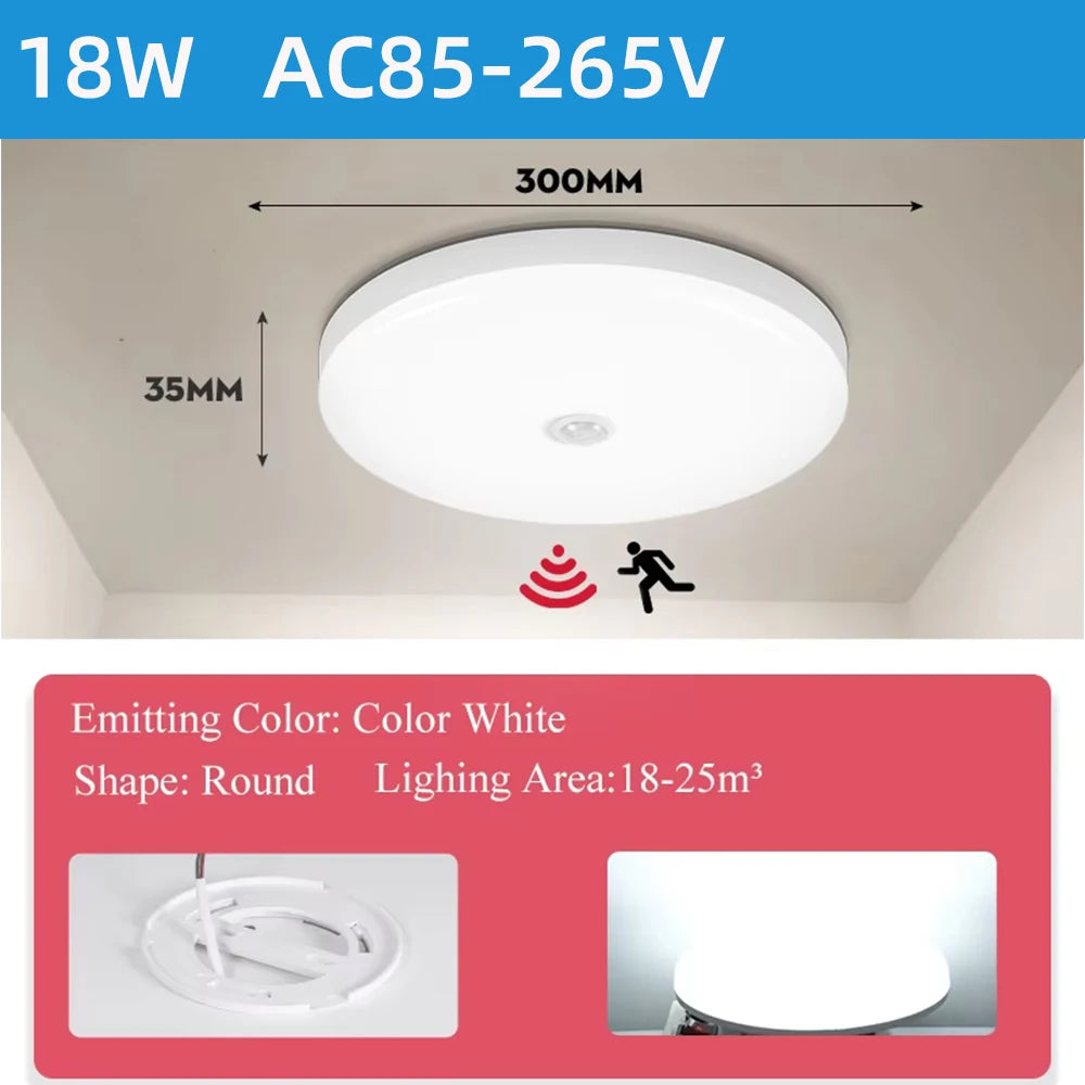 Body Sensor LED Ceiling Light