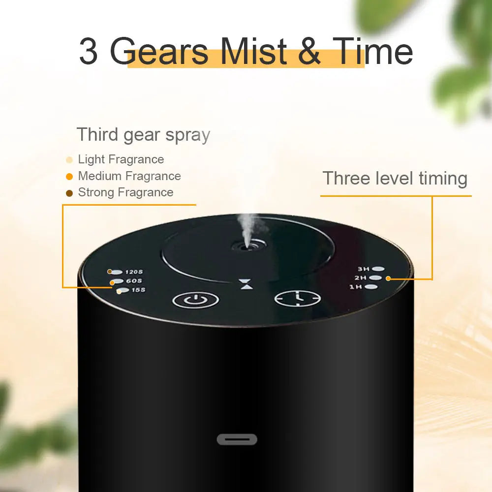 Car Aroma Diffuser Machine Portable Essential Oil Diffuser Rechargeable