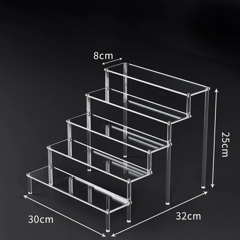 Tiered Acrylic Display Riser Shelf