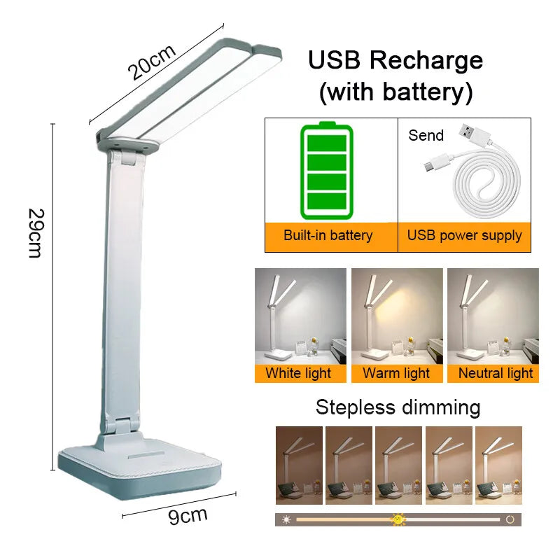 Dimmable Touch USB Desk Lamp