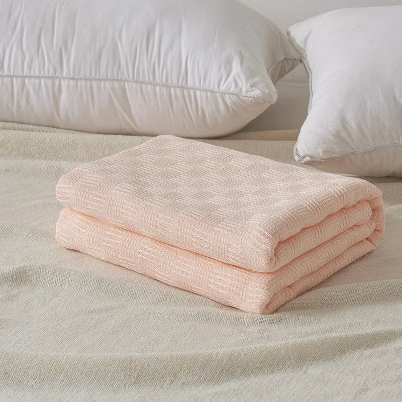 Cotton Gauze Knit Blanket