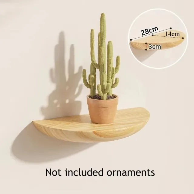 Half Round Floating Wall Shelf