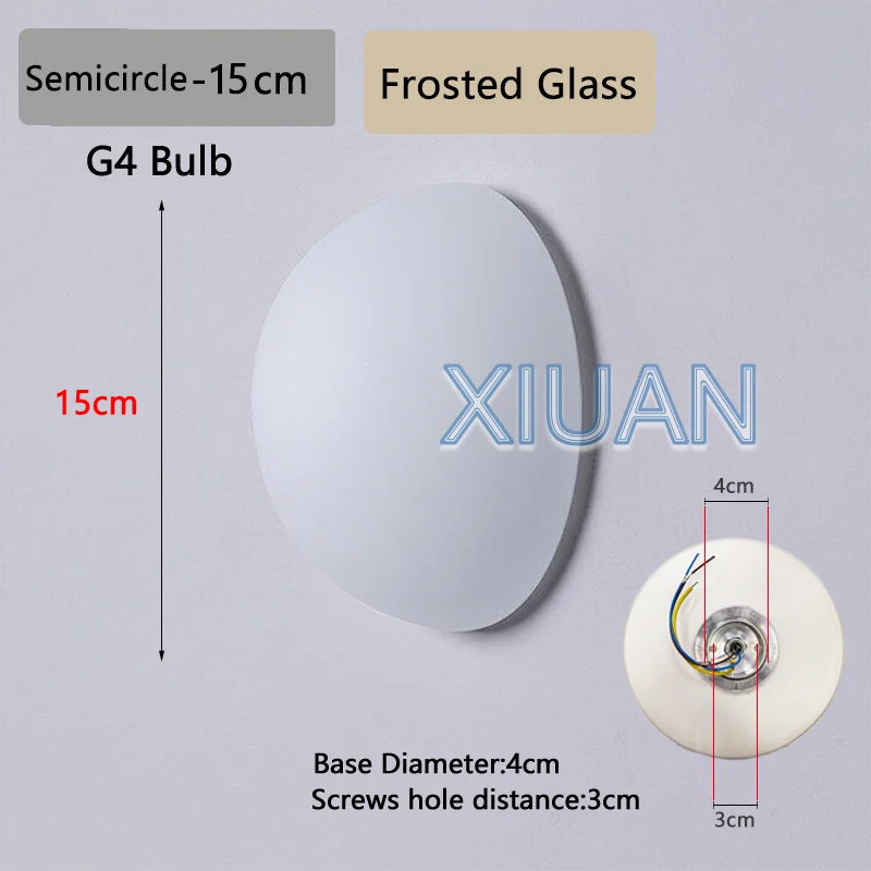 French Bauhaus Glass Ball Wall Lamp