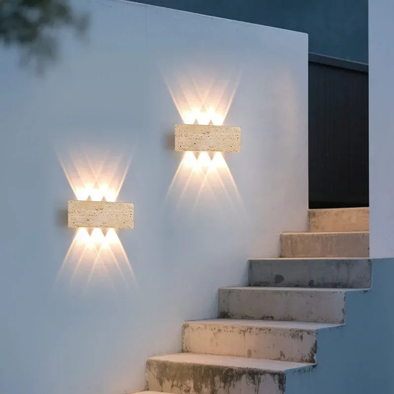 Wabi-Sabi Stone Wall Light