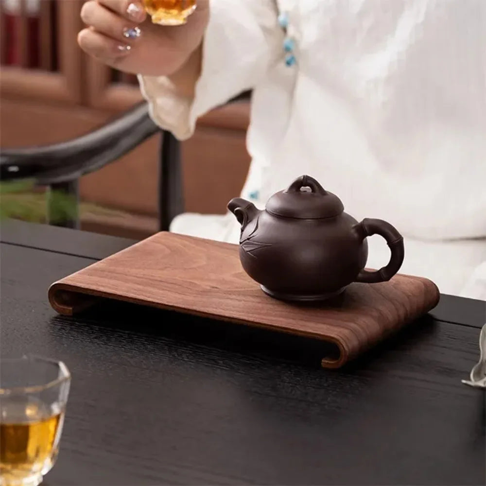 Walnut Wood Rectangular Tea Tray
