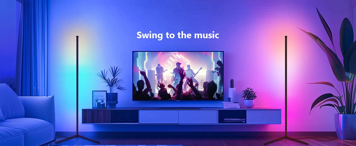 Music Sync Corner Floor Lamp