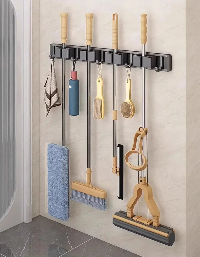 Wall Mounted Mop and Broom Holder