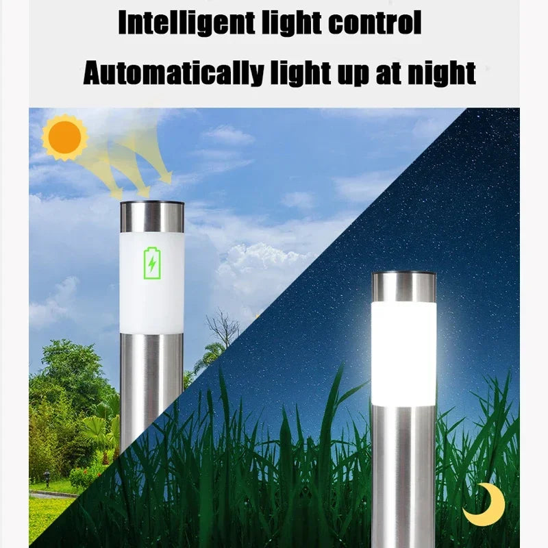 Solar Garden Pathway Lights Outdoor Waterproof LED Lighting Ground Plug