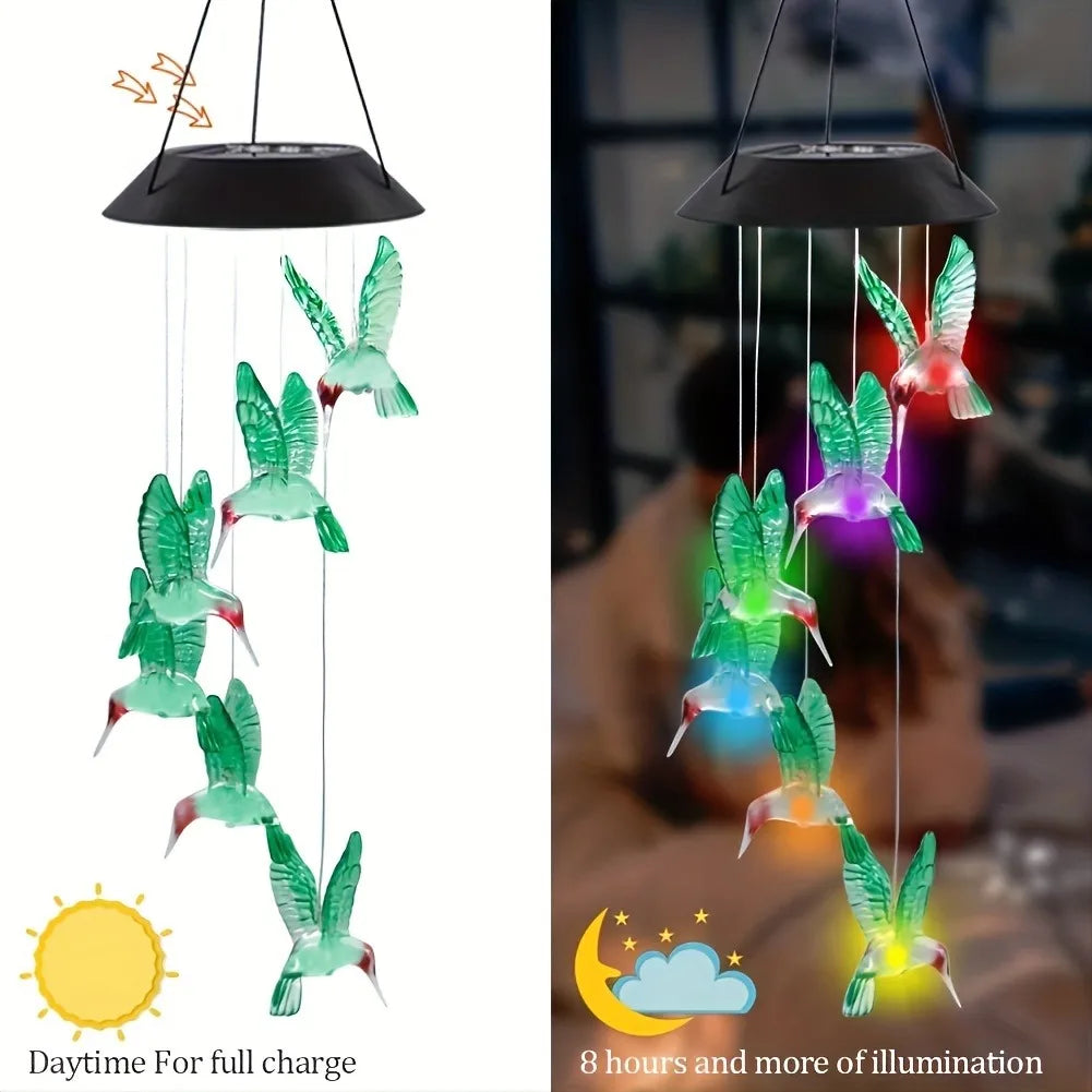 Solar Color Changing Wind Chime