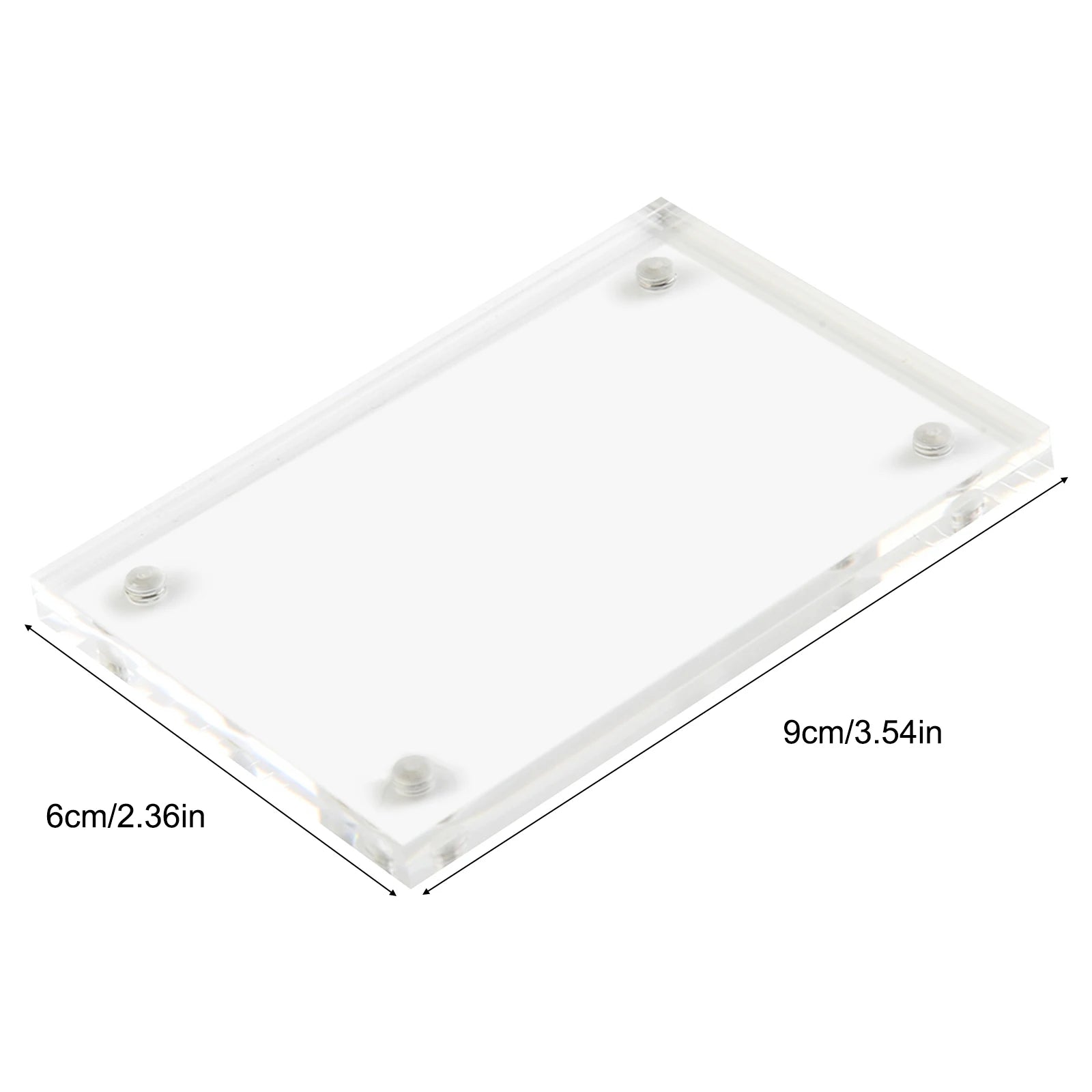Clear Acrylic Magnetic Photo Block