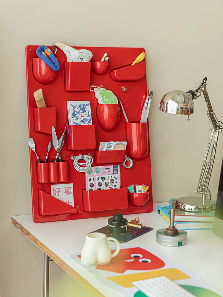 Wall Mounted Storage Rack with Hooks