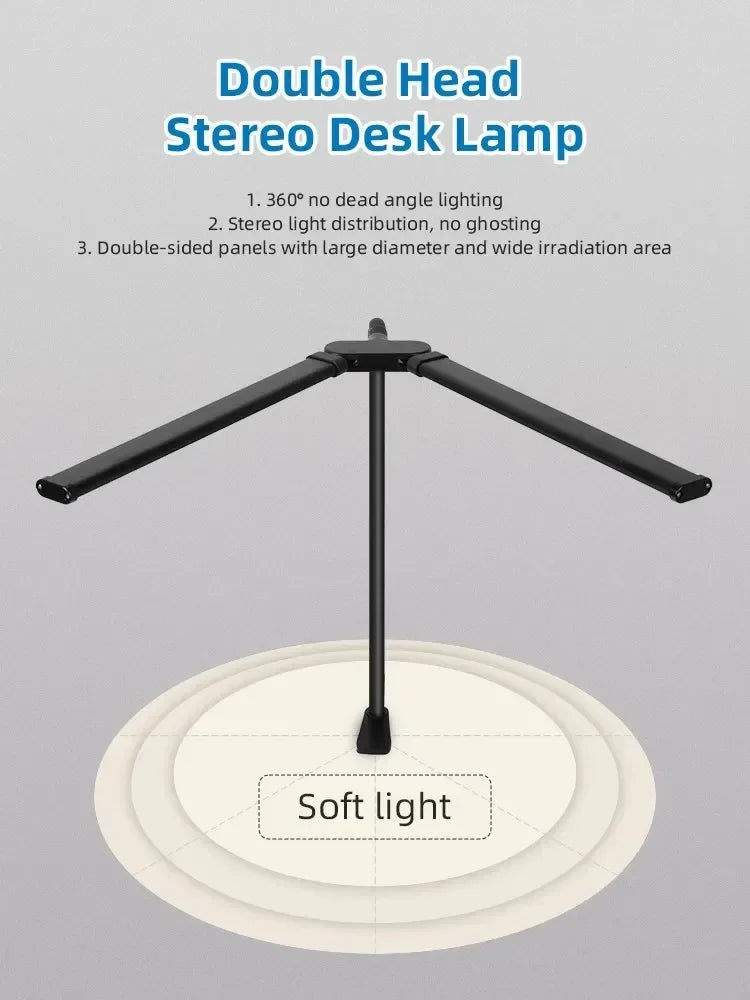 Double Single Head Led Clip Desk Lamp Dimmable Computer Table Lamps