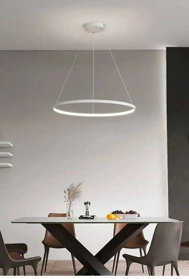 Nordic Aluminium Ring Chandelier