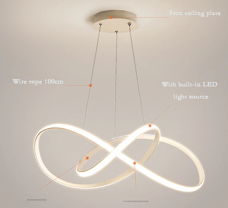 Minimalist LED Pendant Chandelier