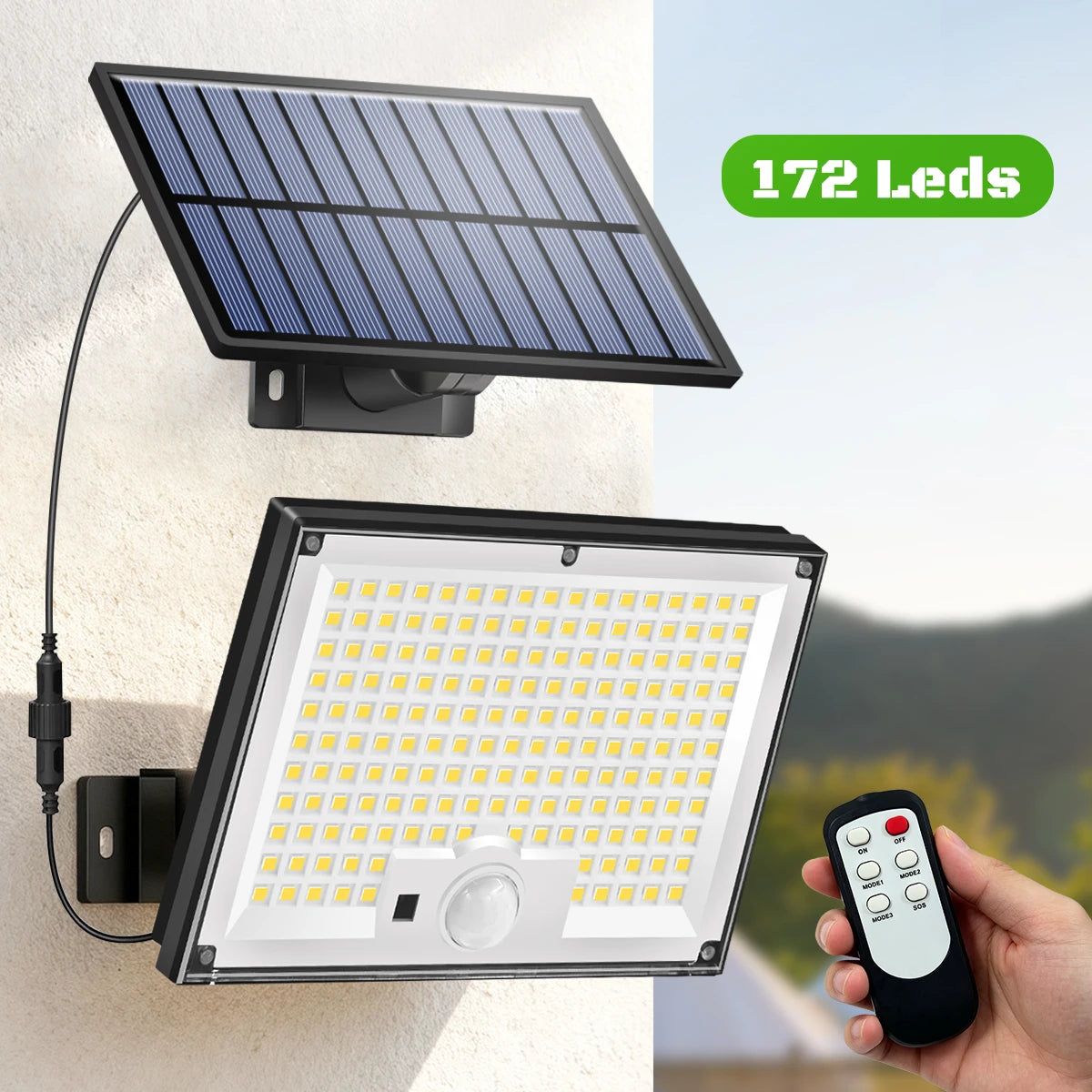 Solar Lights Outdoor with Motion Sensor Solar Flood Lights Waterproof