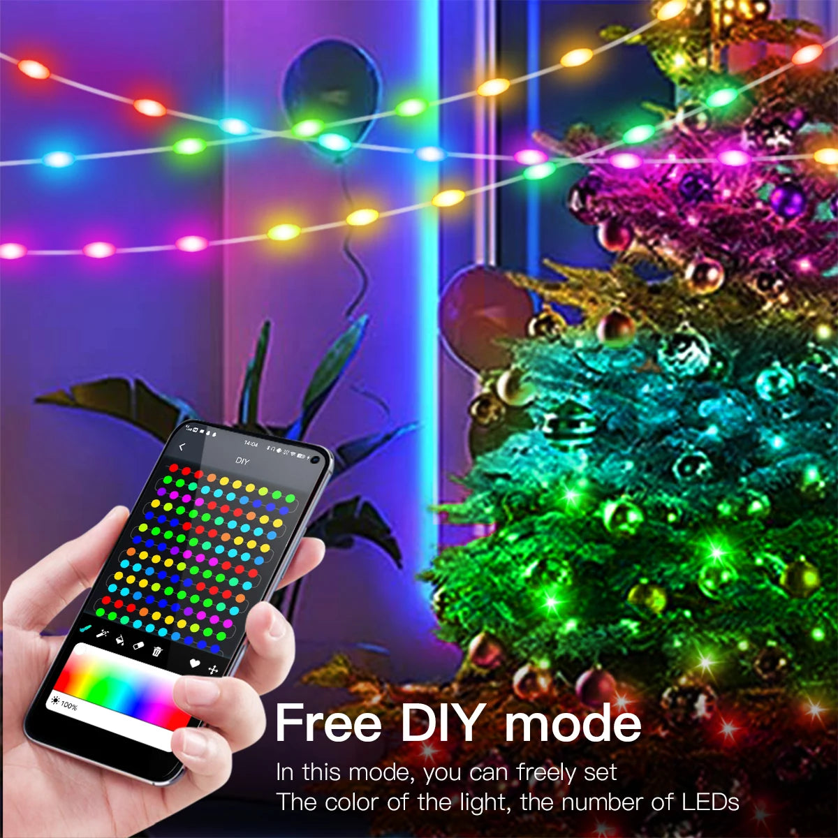 Bluetooth RGBIC Dreamcolor Fairy Lights
