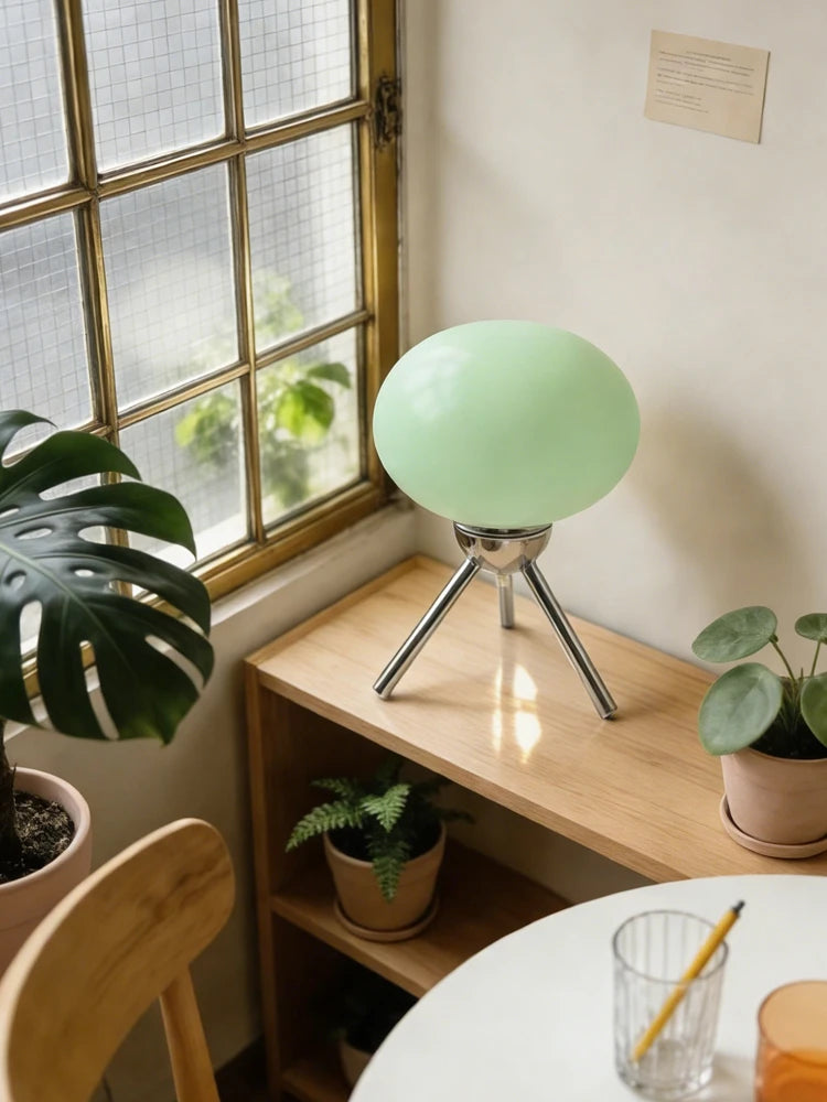Bauhaus Glass Mushroom Table Lamp