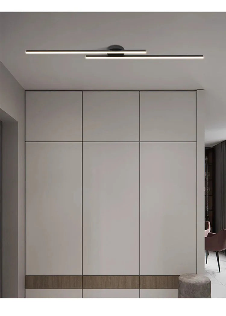 Long Aluminium LED Ceiling Light Modern Creative Design Ceiling Lamp