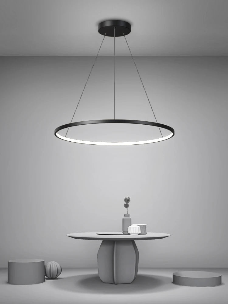 Nordic Aluminium Ring Chandelier