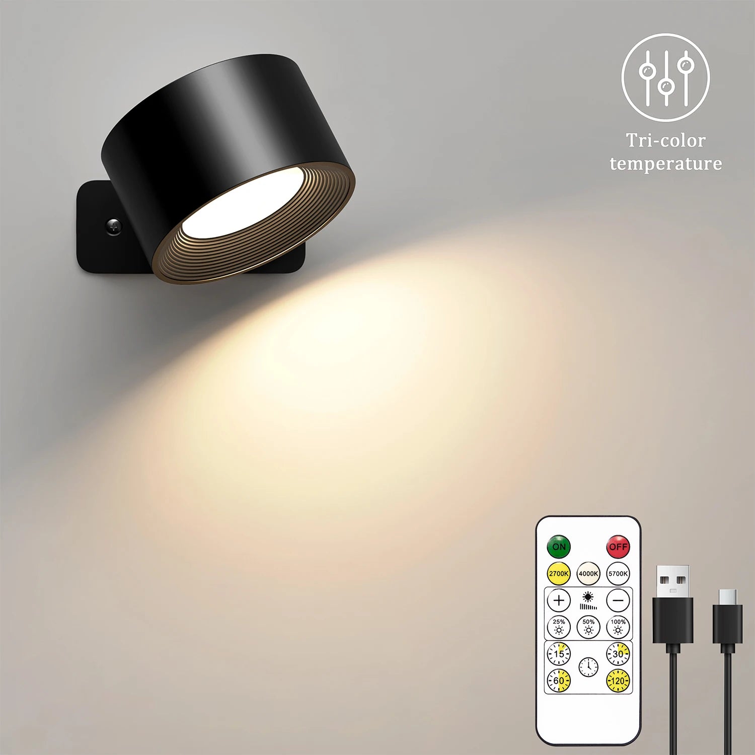 Magnetic Rechargeable Spot Wall Light
